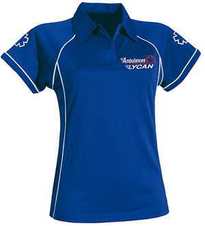 Polo femme ambulancière excellente tenue des couleurs